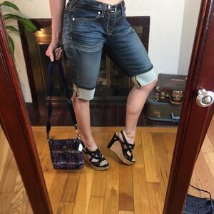 Fabulosity denim jean capris 